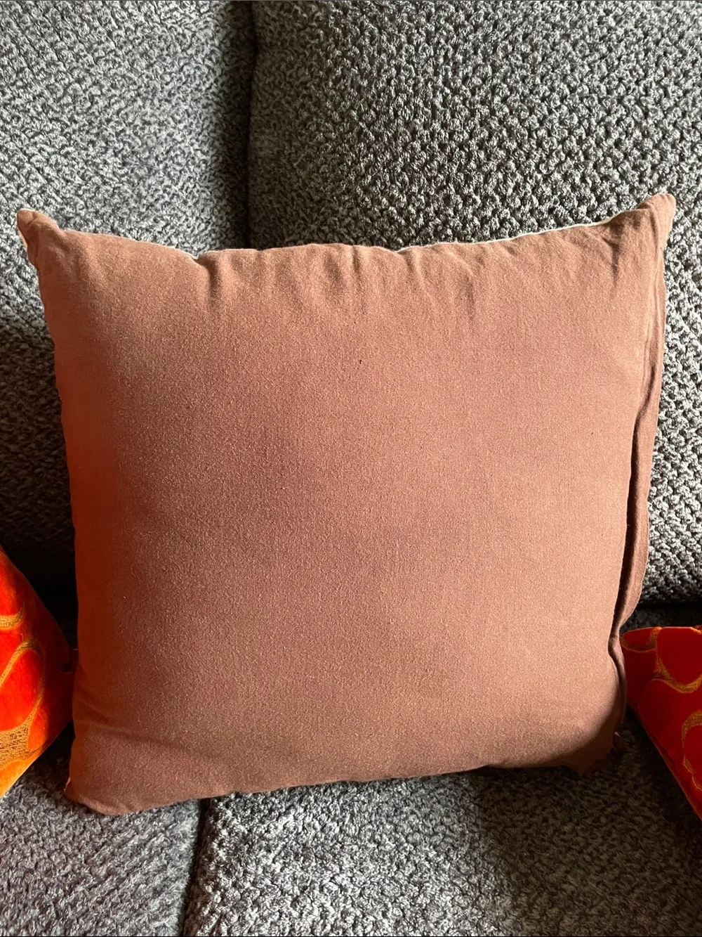 Pier 1 Red Floral Embroidered Accent Pillow